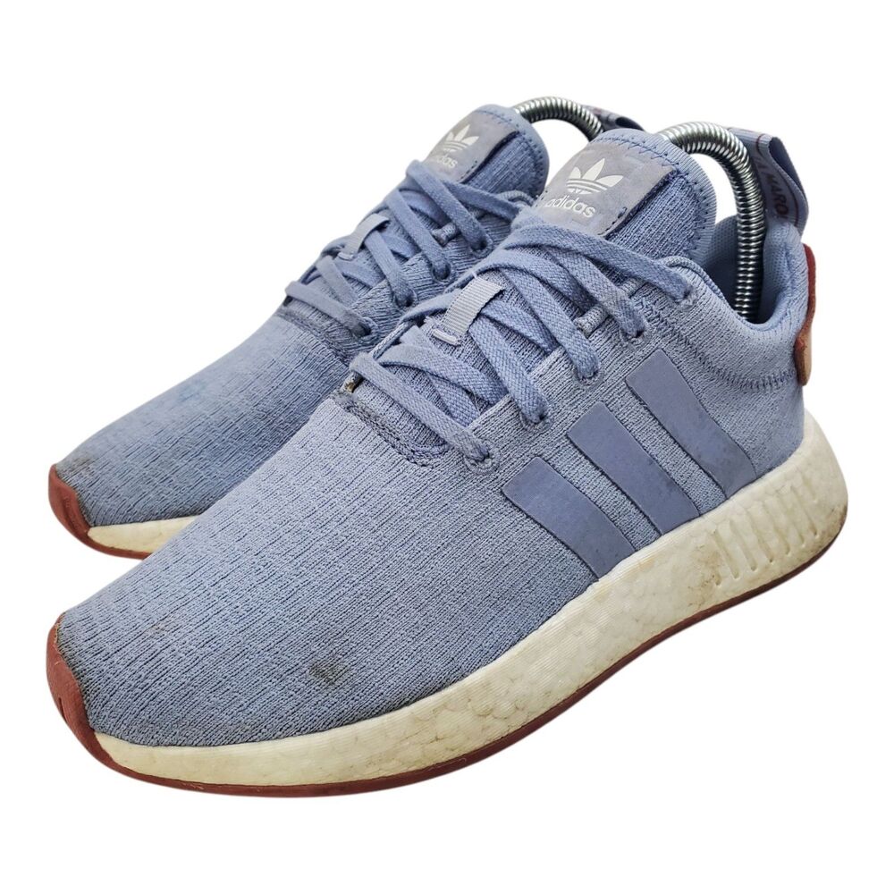 ADIDAS Shoes NMD R2 Boost Womens Size 6.5 Blue White Athletic Sneaker B22695